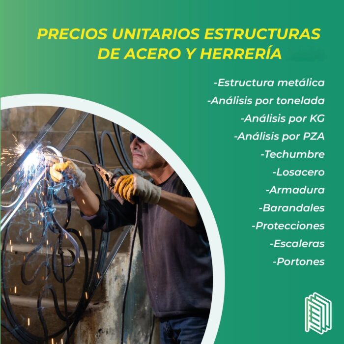 Paquete 2. Costos de Estructuras de Acero y Herrería 2025